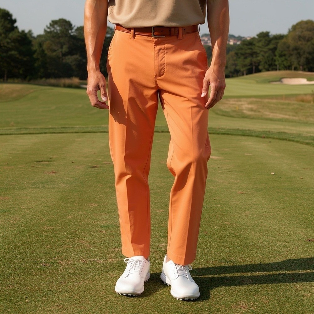 Polo Ralph Lauren Suffield Pant Mens 32x32 Orange Pima Cotton Chino Golf Pants